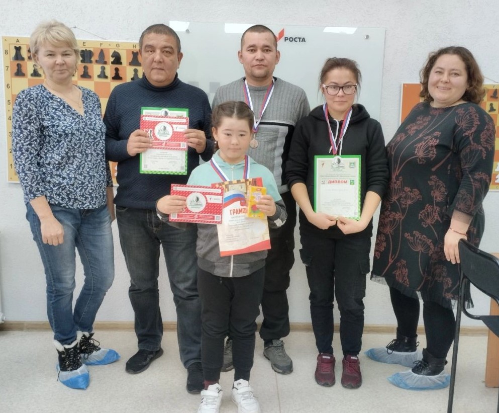 Окружные соревнования «Папа + Мама + Школа + Я = Шахматная семья».