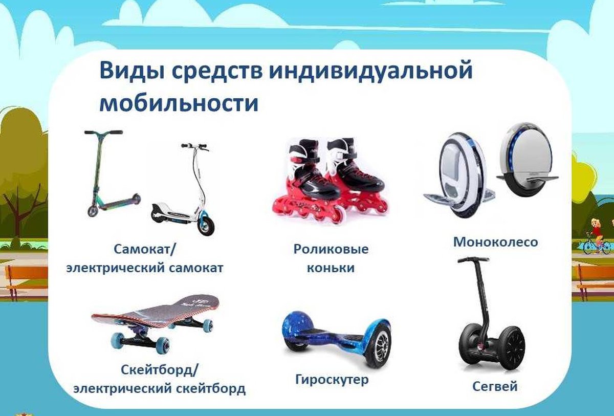 ПАМЯТКА О БЕЗОПАСНОМ ПРИМЕНЕНИИ СИГВЕЕВ, ГИРОСКУТЕРОВ, МОНОКОЛЕС, ЭЛЕКТРИЧЕСКИХ САМОКАТОВ..