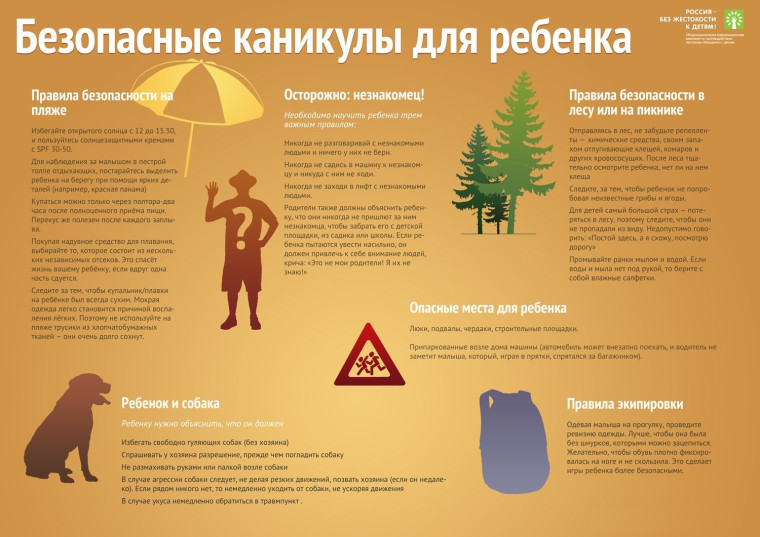 Памятка безопасных летних каникул..
